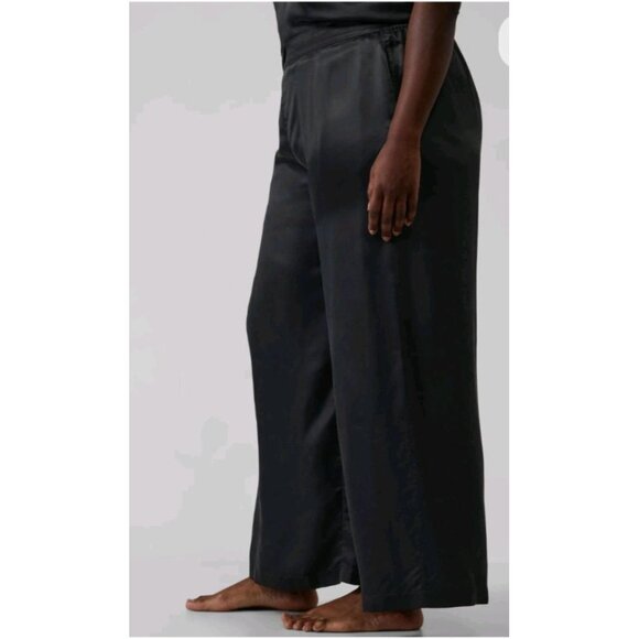 Athleta Women's Black Calm Cool Wide Leg Pants Size L - Picture 5 of 7